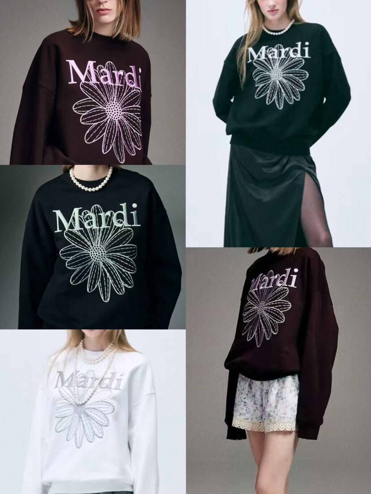 2024新一季的Mardi Mercredi小雛菊衛衣