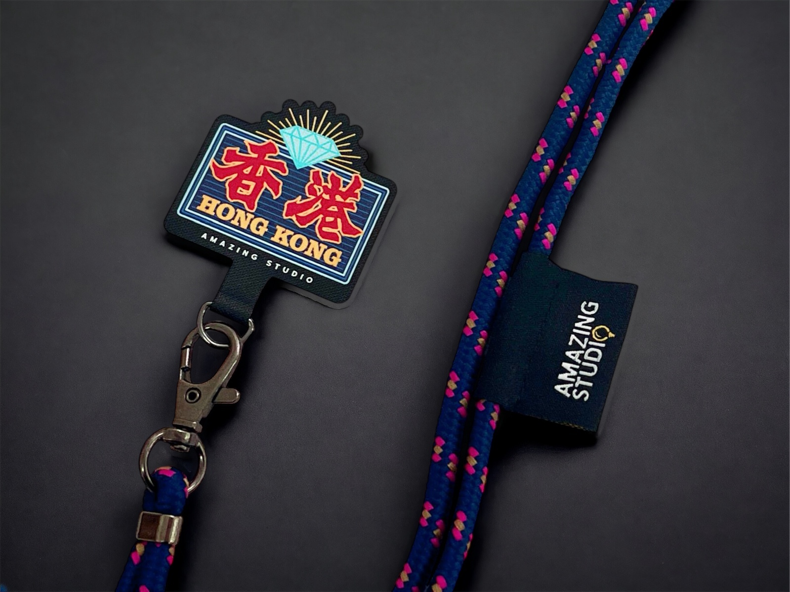 【霓虹燈 -  香港】  手機繩連背片丨Amazing Studio