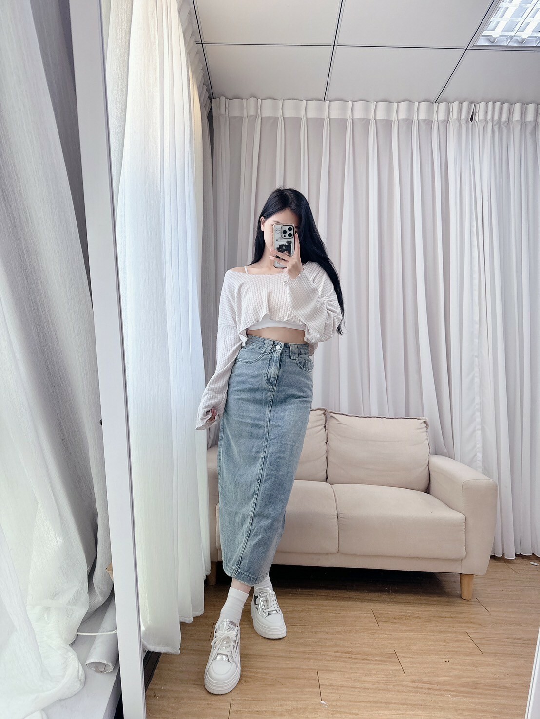 現貨!!!闆娘自留款！超推的直筒牛仔裙