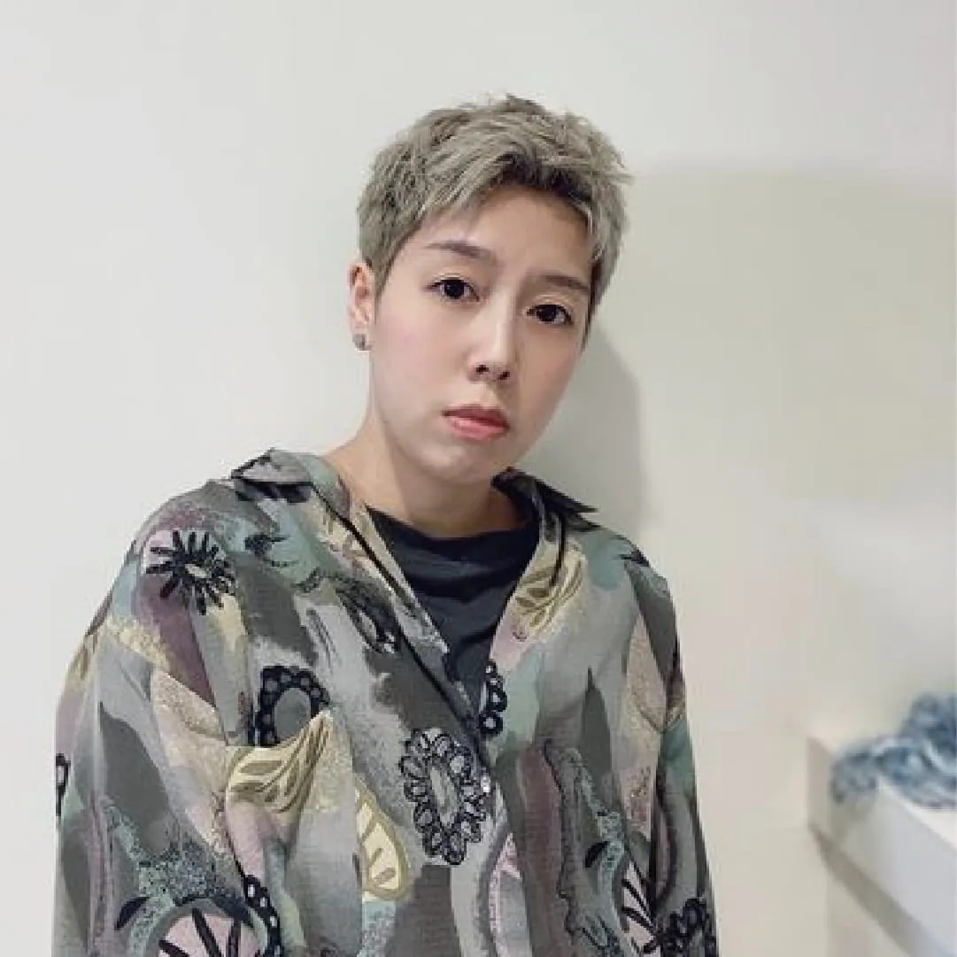 Luca, a hairstylist at Qingse Salon in Taipei's Zhongshan District