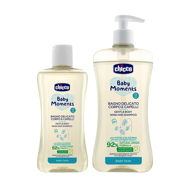 Chicco 寶貝嬰兒植萃洗髮/沐浴露-初生寶寶專用 200ml/500ml