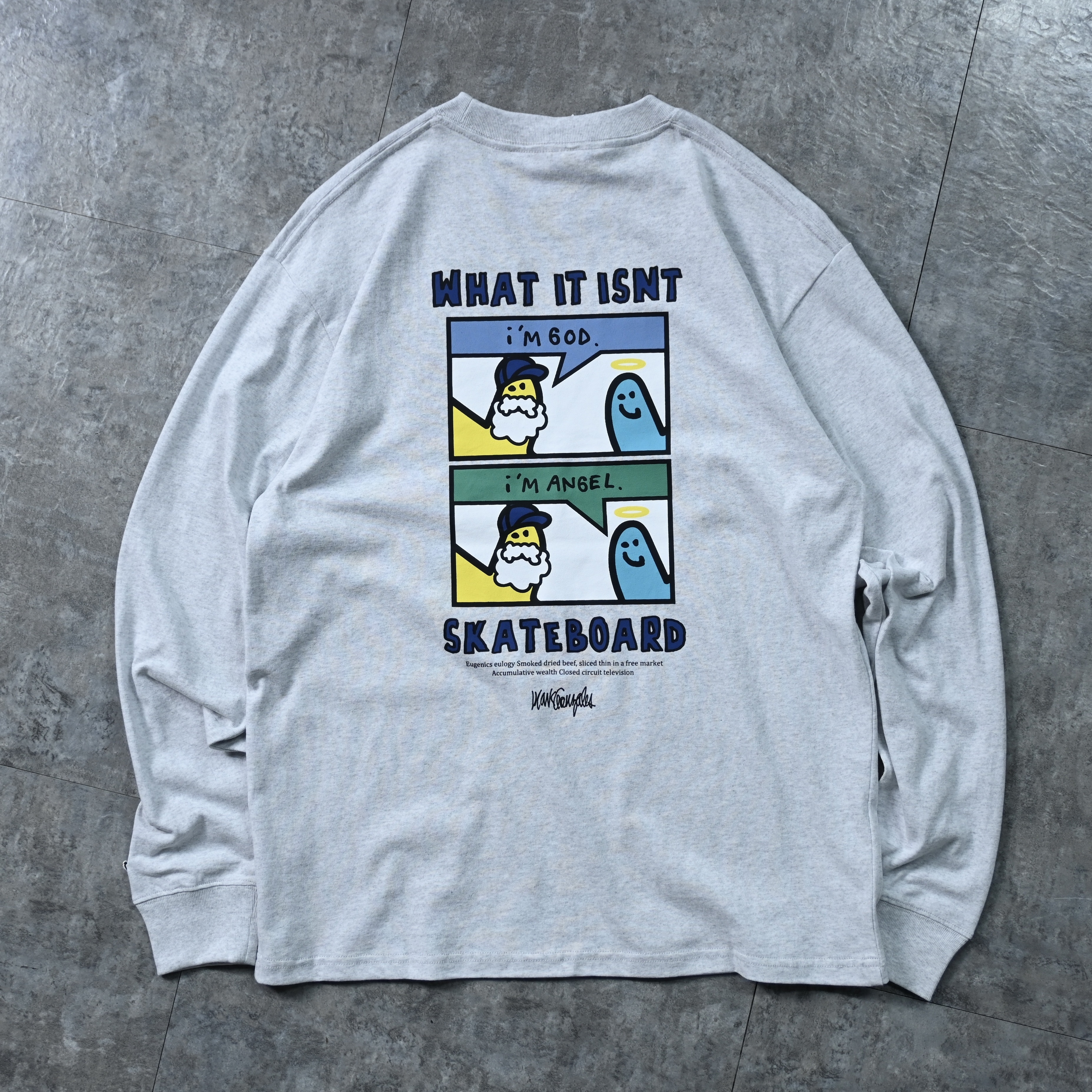 (What it isNt) ART BY MARK GONZALES God and Angel Long Tee