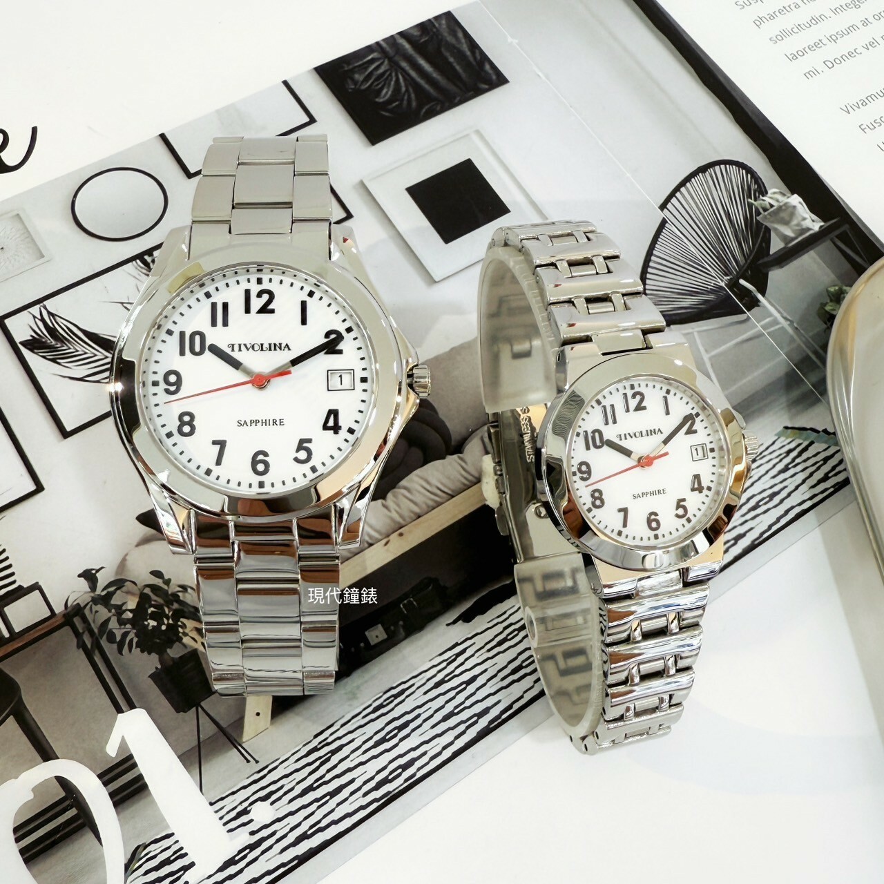 【TIVOLINA】小紅帽 復古數字對錶 MAW3771-WA (38mm) / LAW3771-WA (28mm) 現代鐘錶