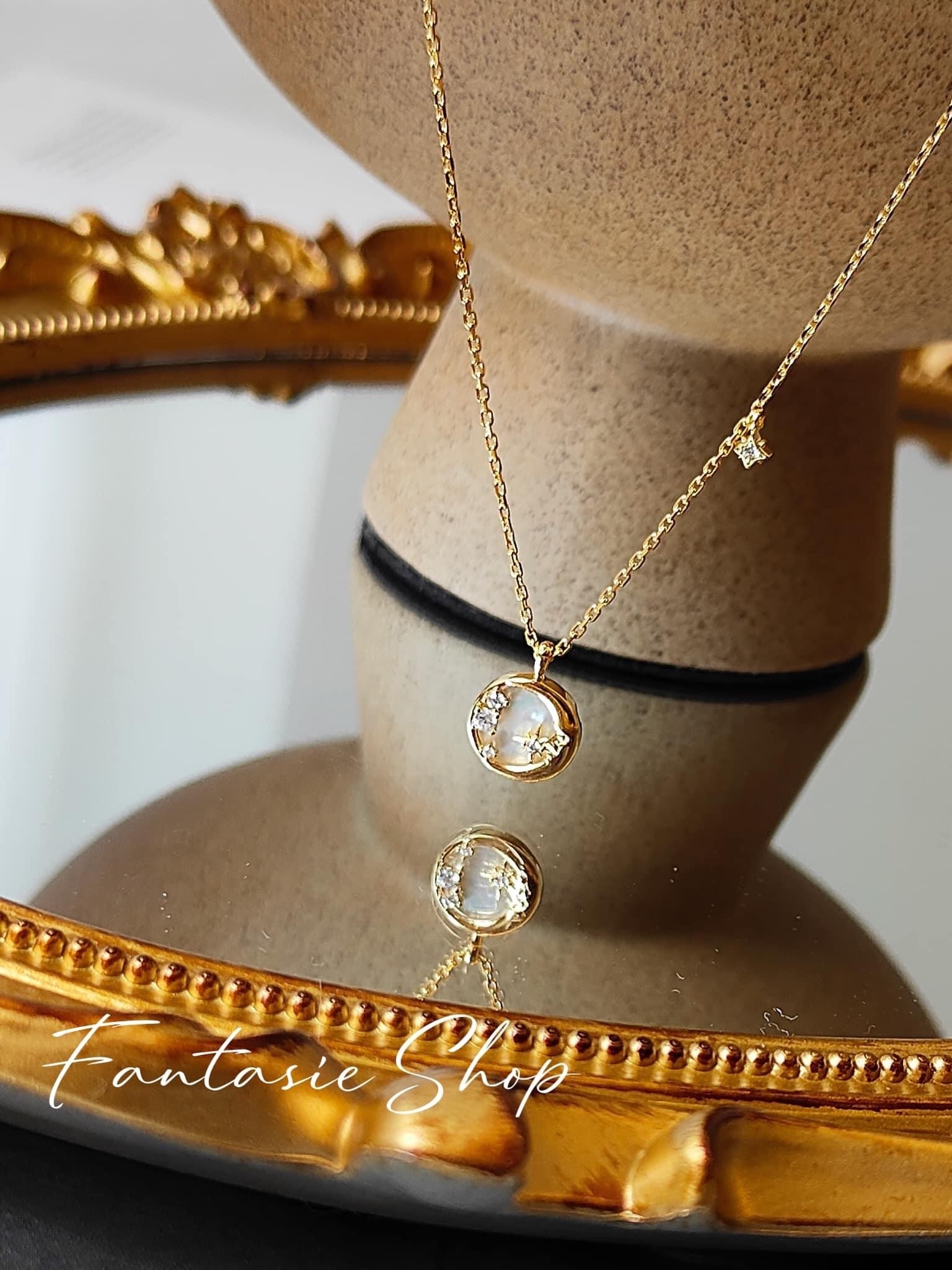 夜空星光。925純銀項鍊