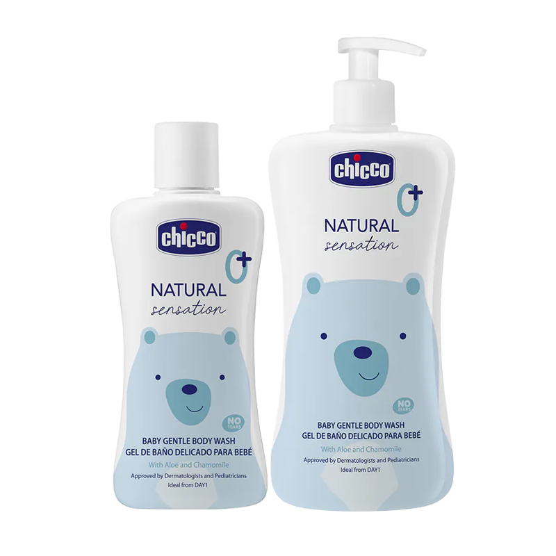 Chicco 原生脂嬰兒柔緻泡泡浴露-溫和不流淚配方 200ml/500ml