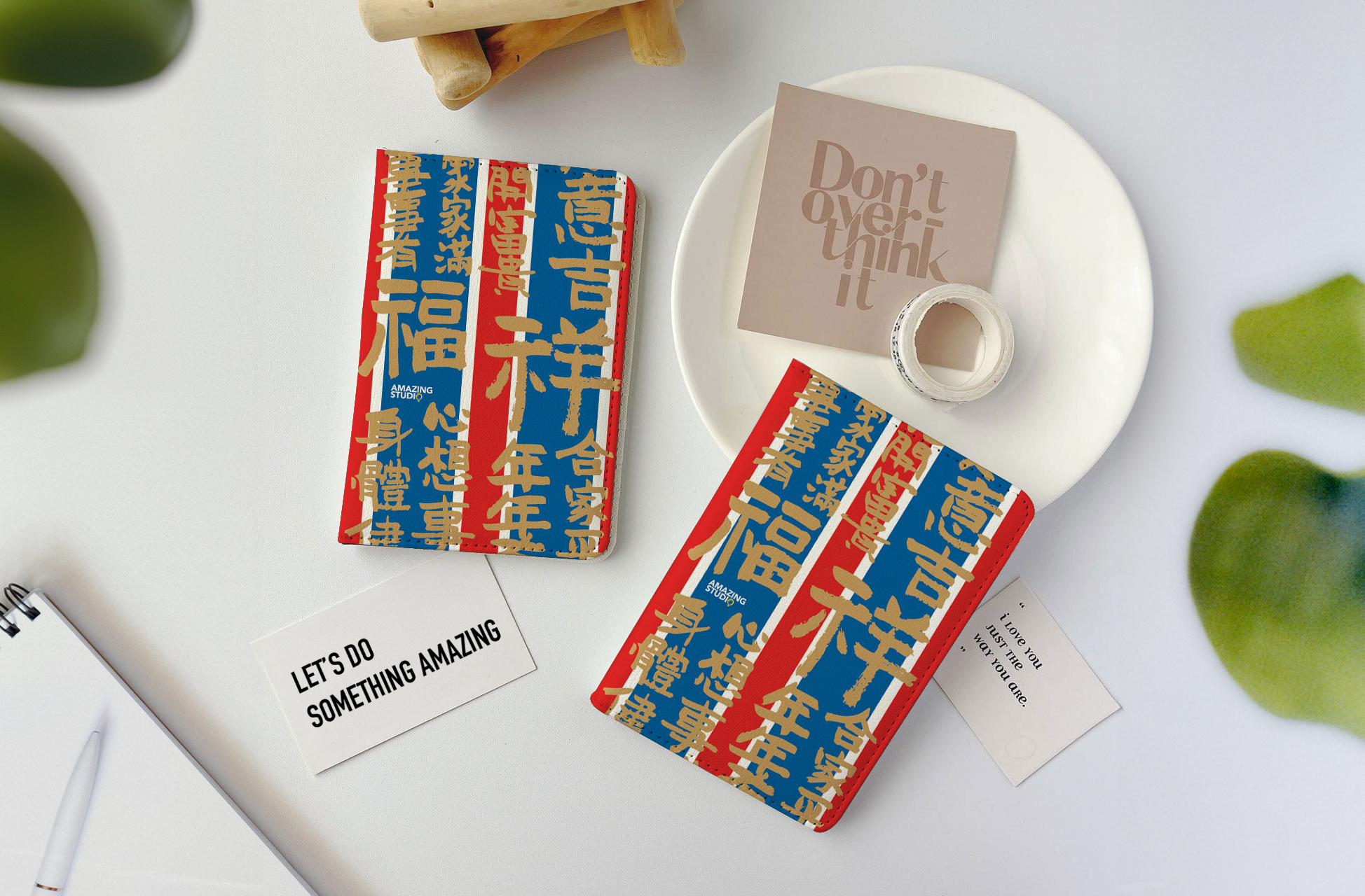 【經典紅白藍】護照套丨香港特色丨amazing studio