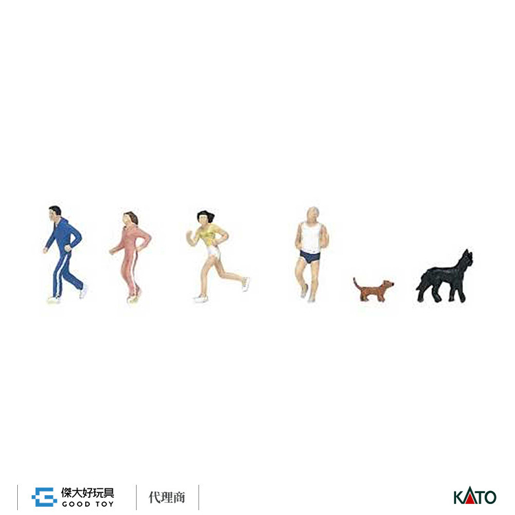 KATO 24-216 (N) 人偶 狗與慢跑的人