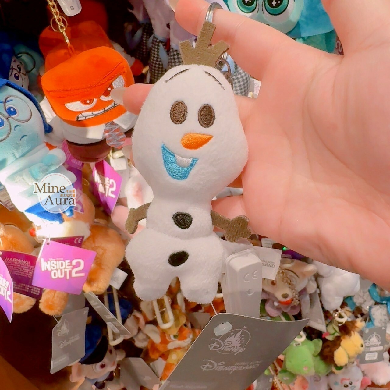 Q版 雪寶 Olaf 絨毛 鑰匙圈 吊飾 冰雪奇緣 Frozen -香港迪士尼樂園