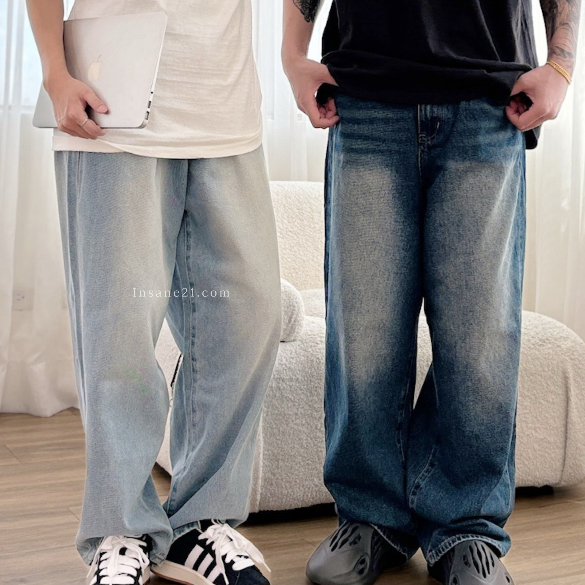 MEJOR 501 502 寬版 直筒 落地 牛仔褲 長褲