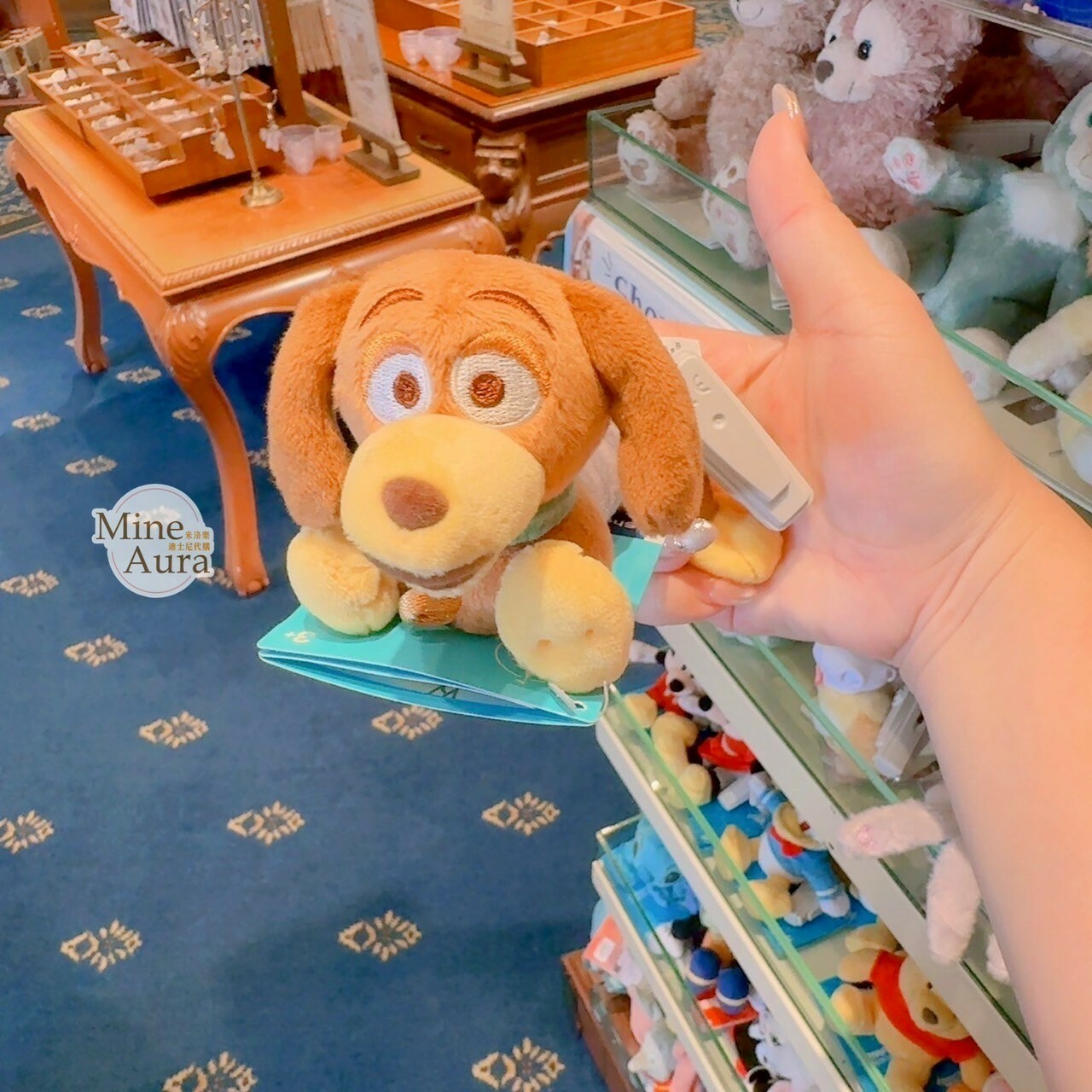 彈簧狗 Slinky Dog 磁鐵 坐肩 絨毛 娃娃 公仔 玩具總動員 Toy Story -香港迪士尼樂園