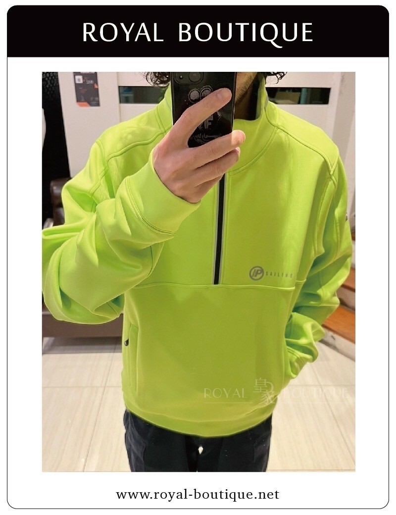 MARINA MILITARE PULLOVER半開襟太空棉立領衫