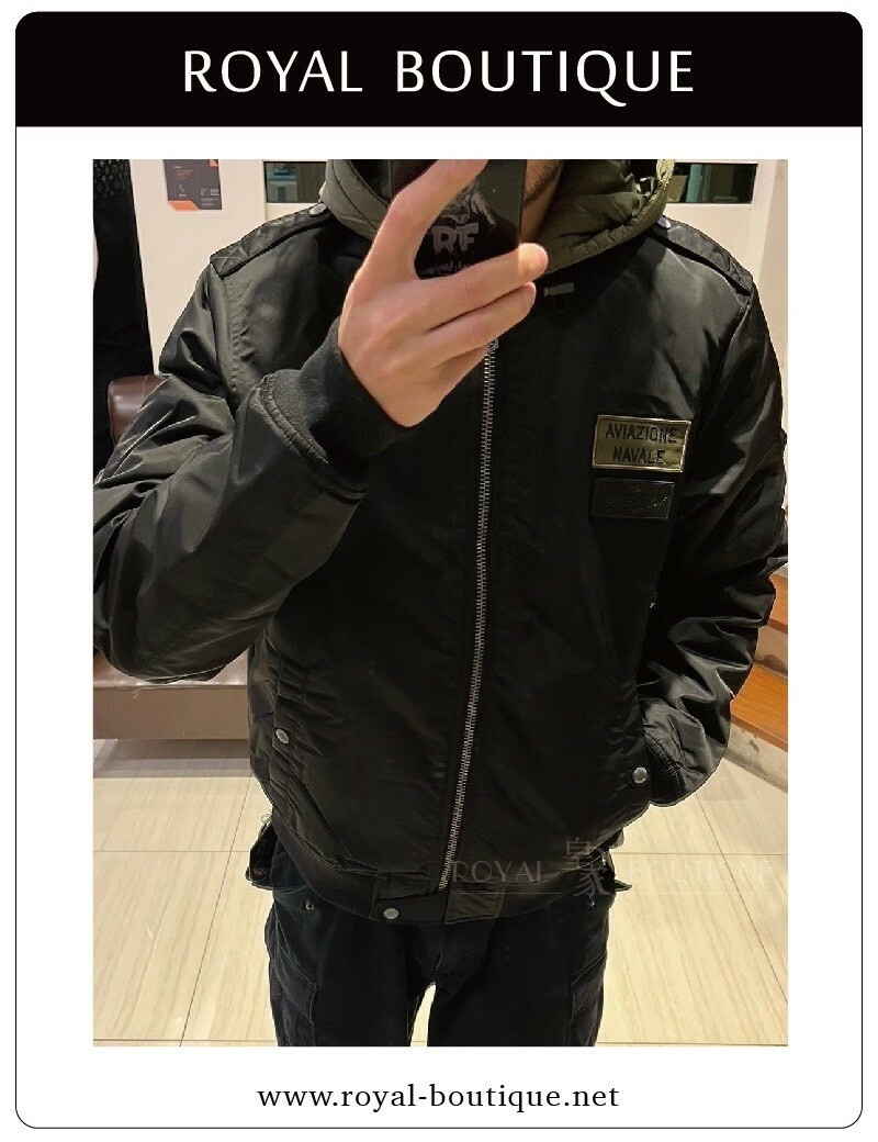 MARINA MILITARE MA1連帽內膽可拆鋪棉飛行外套夾克