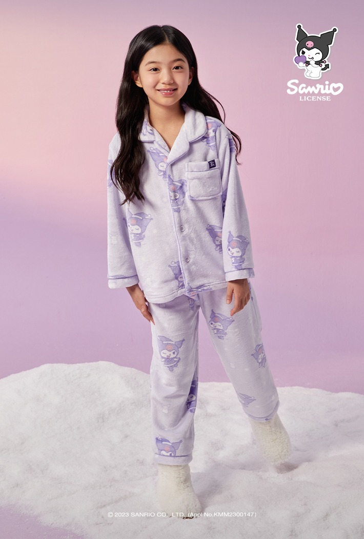 SPAO X KUROMI 童裝毛毛睡衣