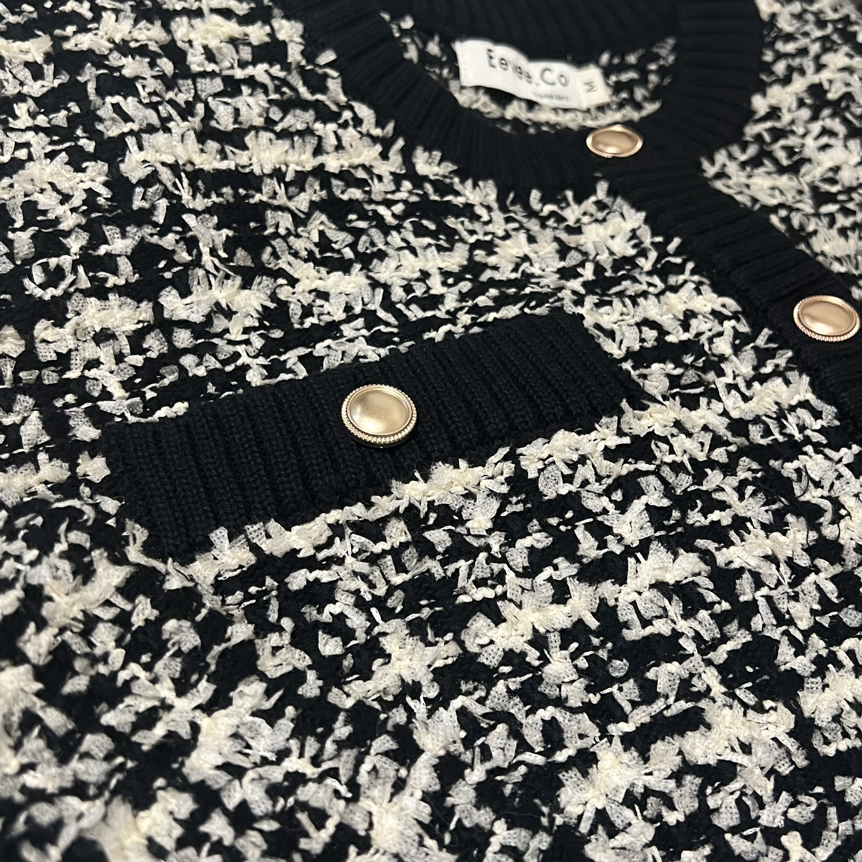 現貨  7015 Classic Tweed Jacket in B/W