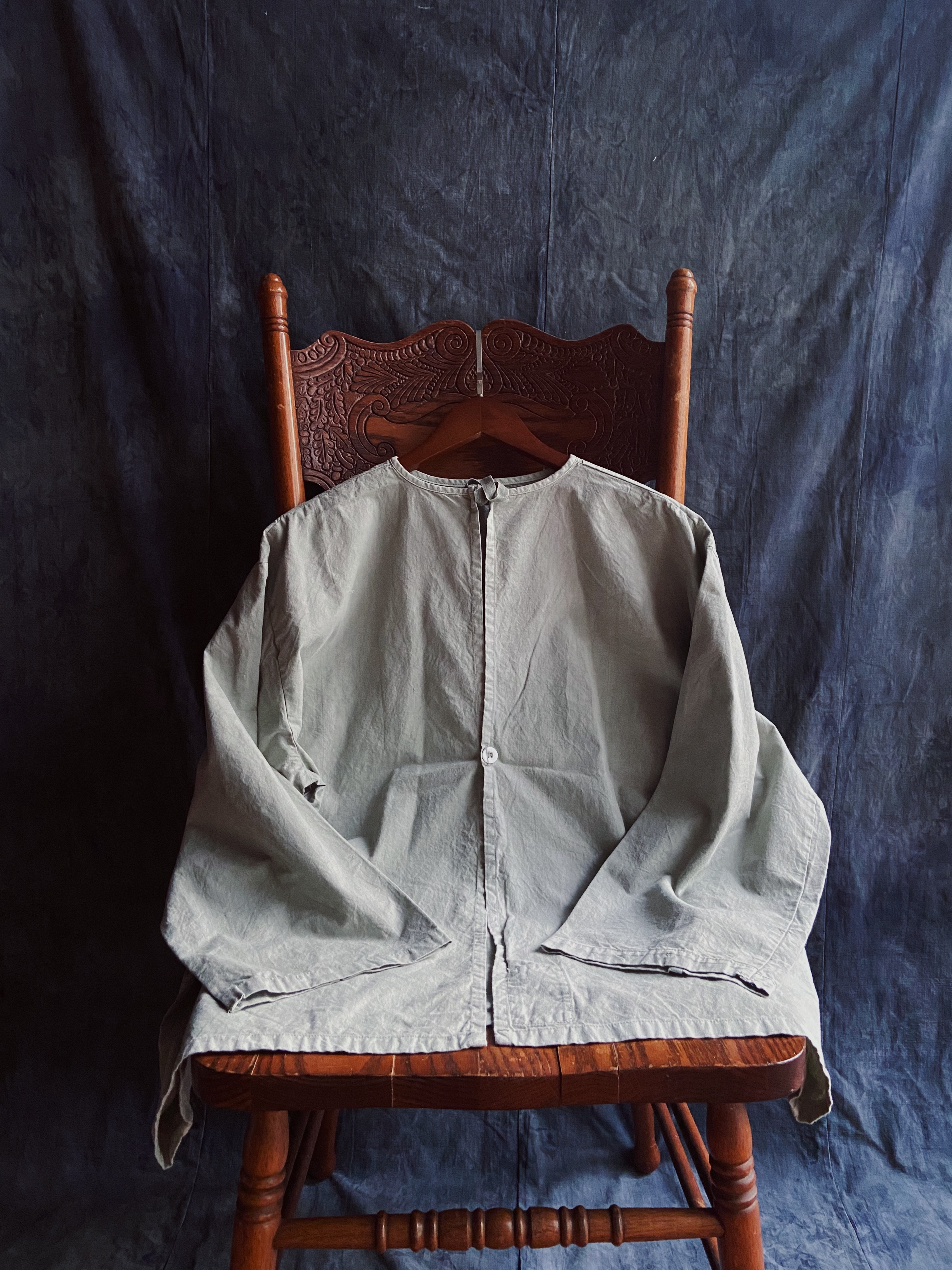 70s Sweden army Hospital Gown-Pigment dye/ 70年代瑞典軍醫療睡袍後染-灰