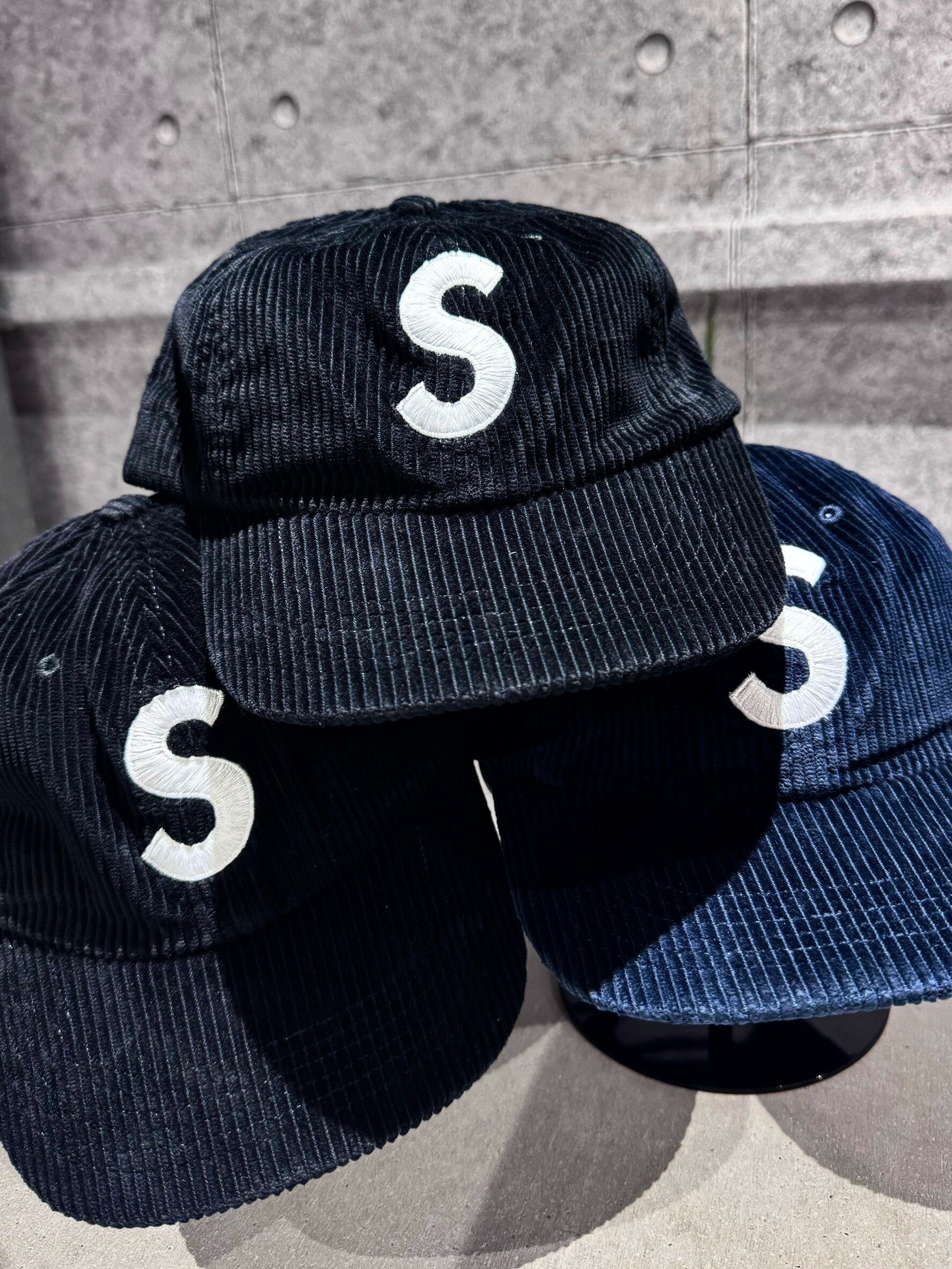 SUPREME S LOGO 燈心絨材質 老帽 兩色