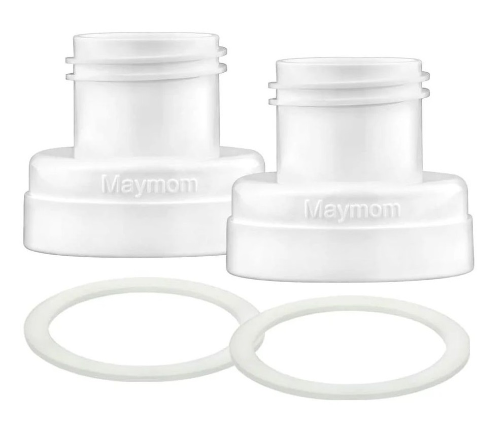 Maymom for Medela Sonata/ Freestyle Flex 窄口喇叭轉闊口奶樽轉接頭 連接器 (一對)
