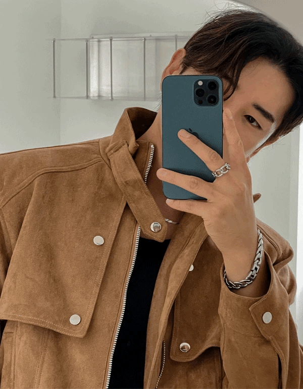 絨面立領夾克外套