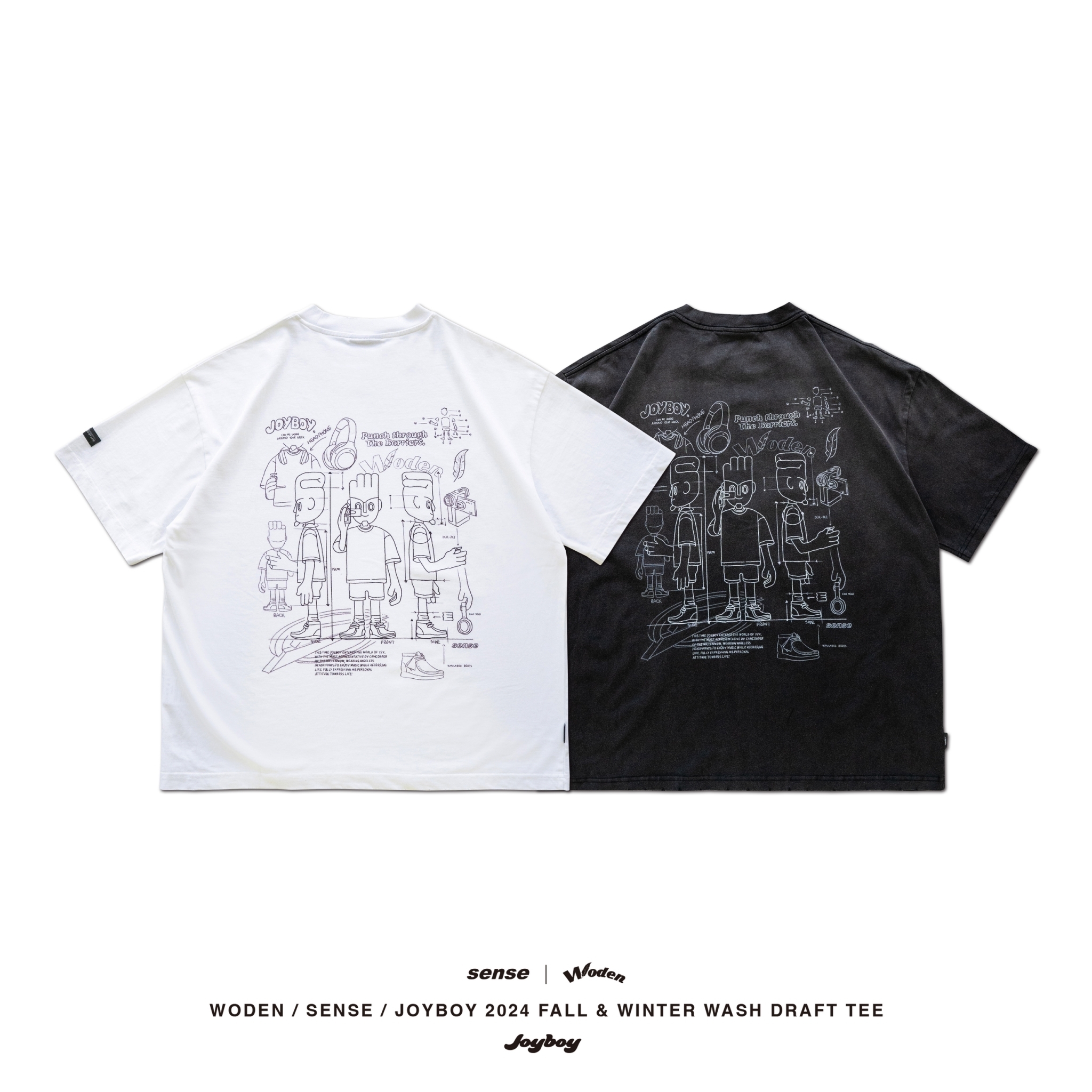 WODEN / sense / Joyboy 2024 Fall & Winter 019 Wash Draft Tee