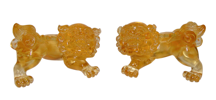 鹿港窯禮品館｜琉璃祥獅獻瑞擺飾 精湛工藝打造，雙獅呈祥，吉祥如意，為生活增添藝術氣息