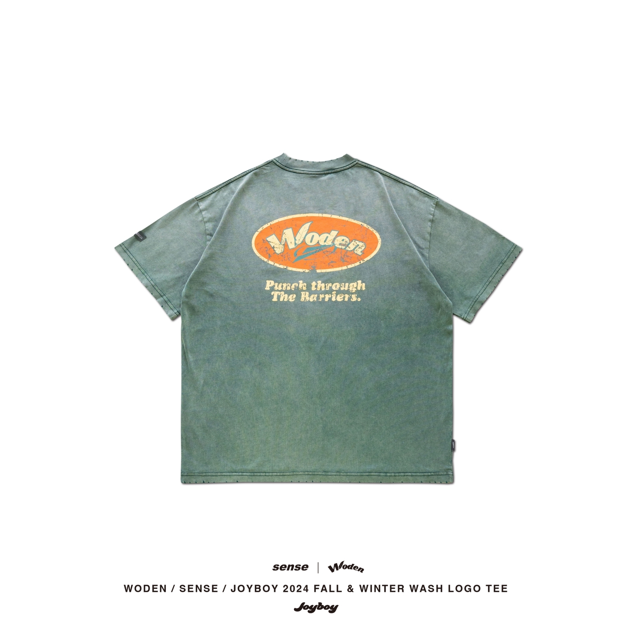 WODEN / sense / Joyboy 2024 Fall & Winter 020 Wash LOGO Tee