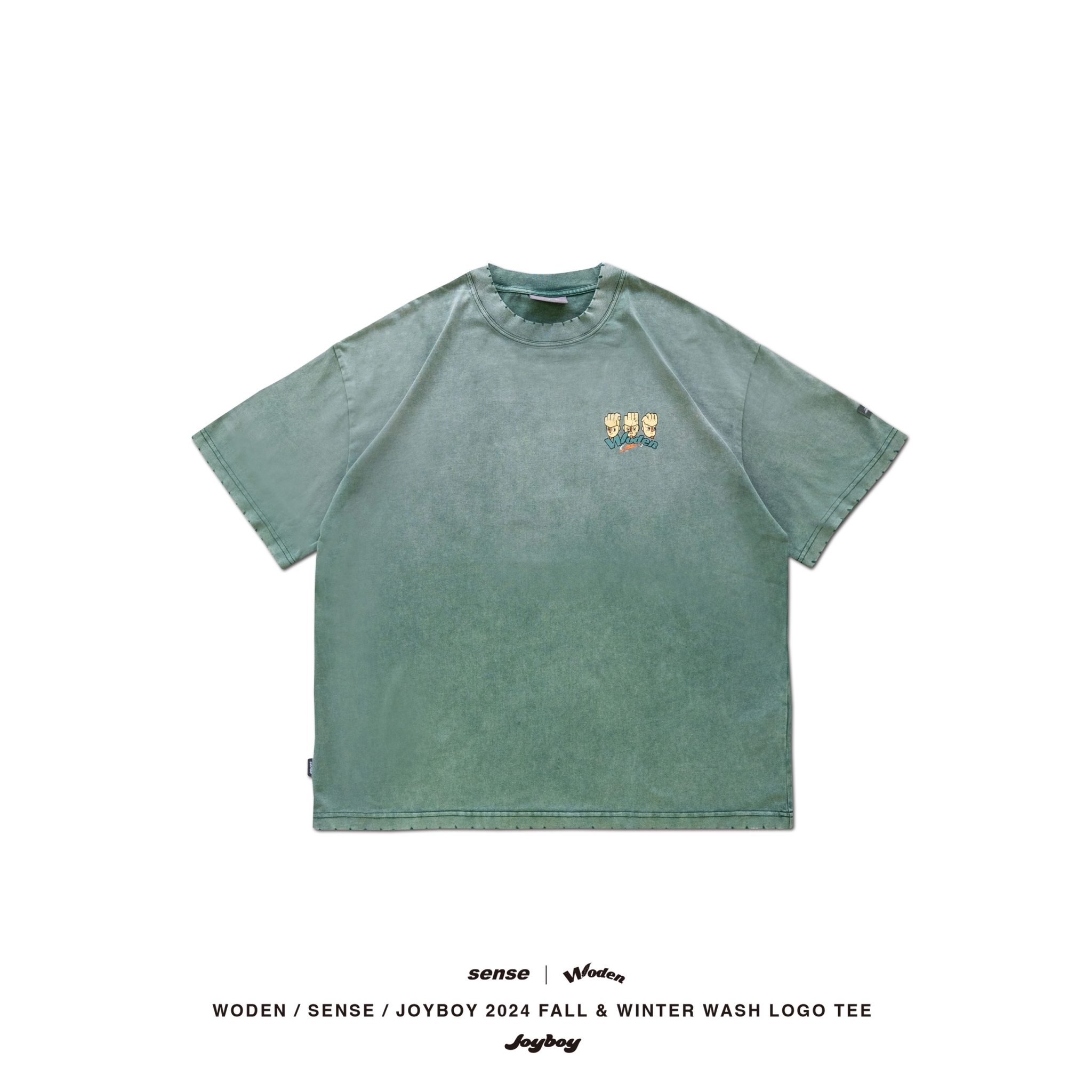WODEN / sense / Joyboy 2024 Fall & Winter 020 Wash LOGO Tee