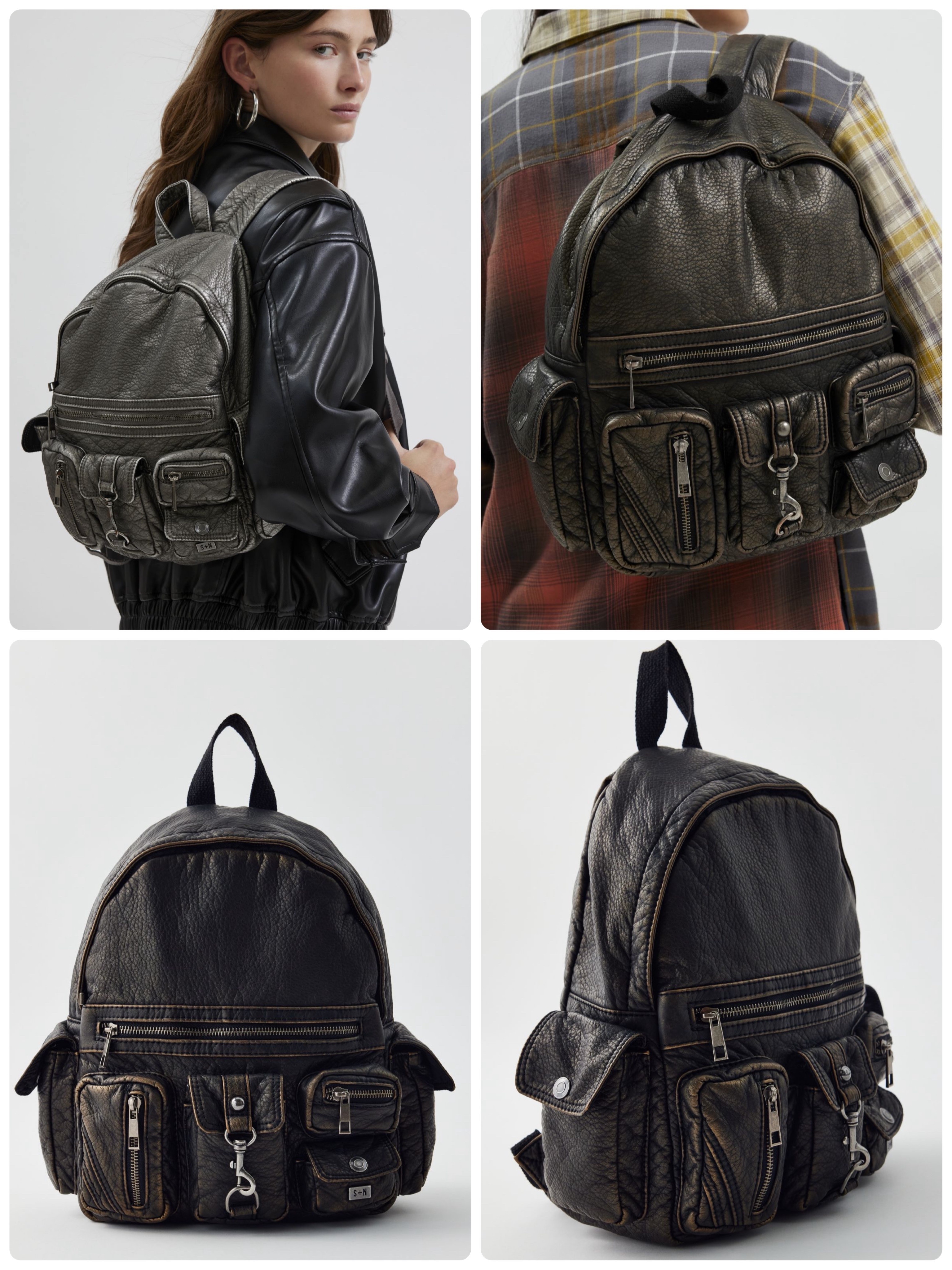 【預訂】G1020102 Silence + Noise 仿皮背包