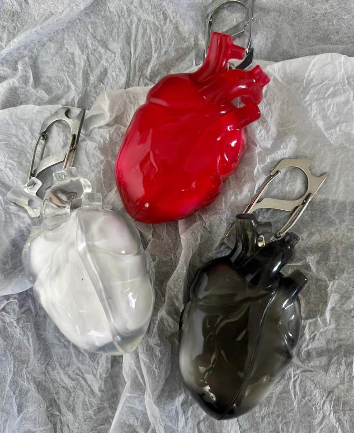 #現貨 808FC 原創  仿真心臟 AirPods 蘋果耳機殼 液態透明