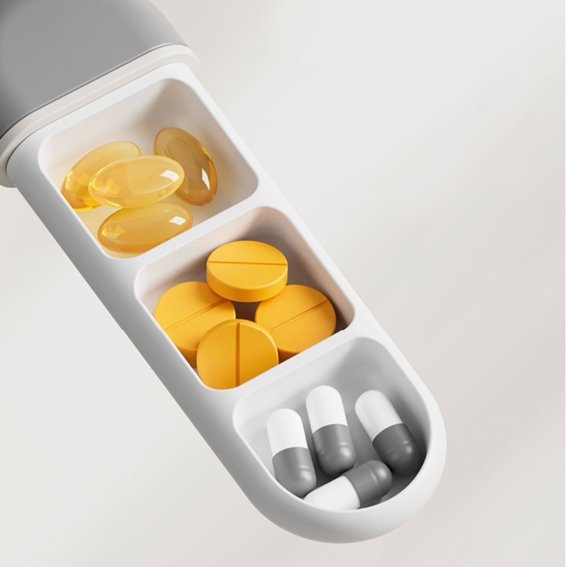 【客製】掛繩防潮三格藥盒