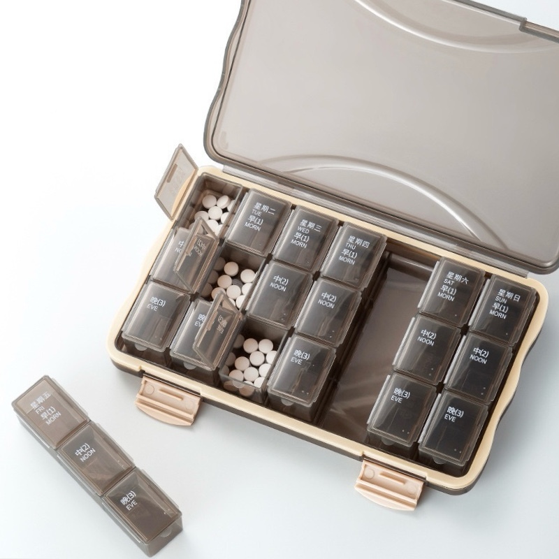【客製】隨身21格藥盒
