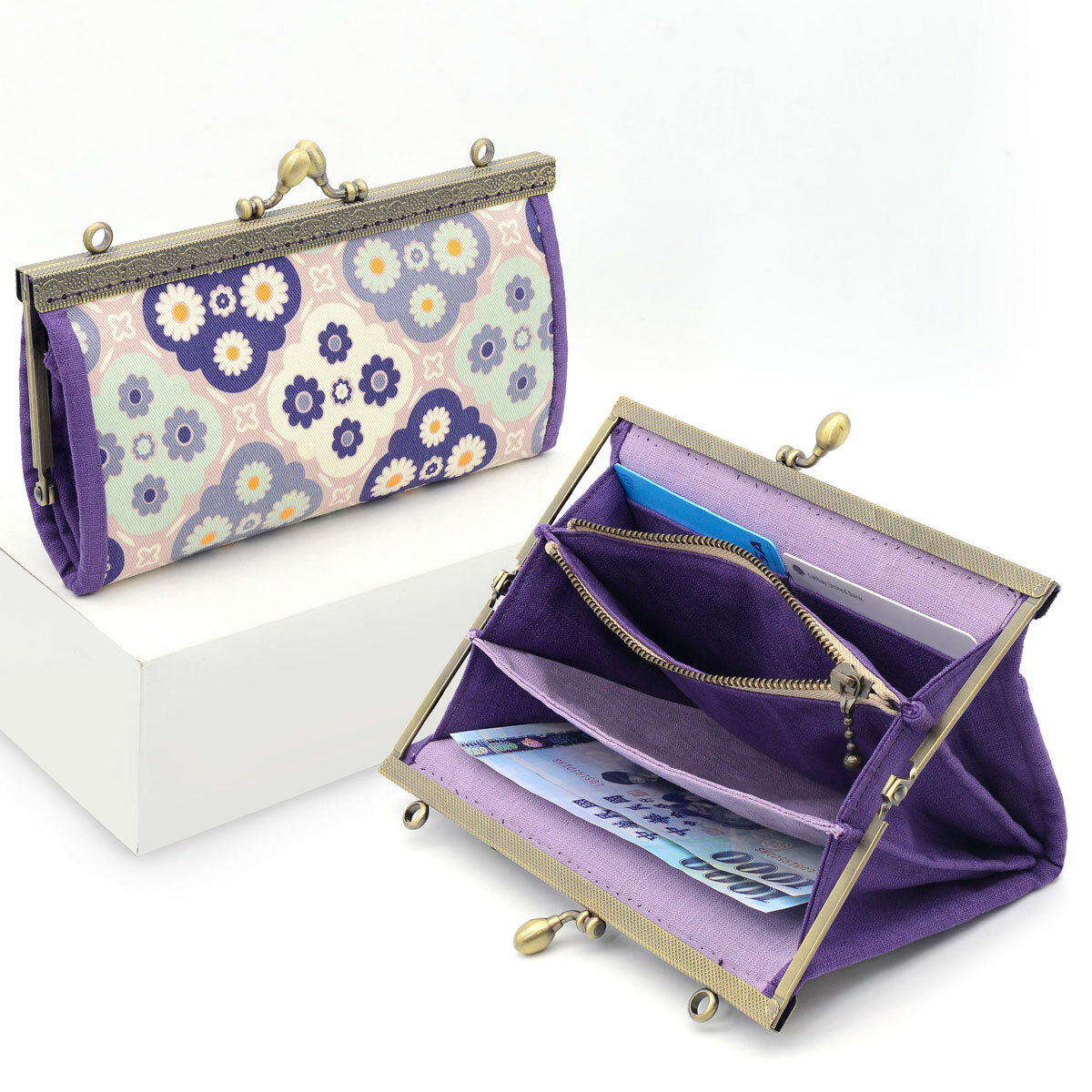 20公分駁腳口金/個【贈側背口金長夾紙型】