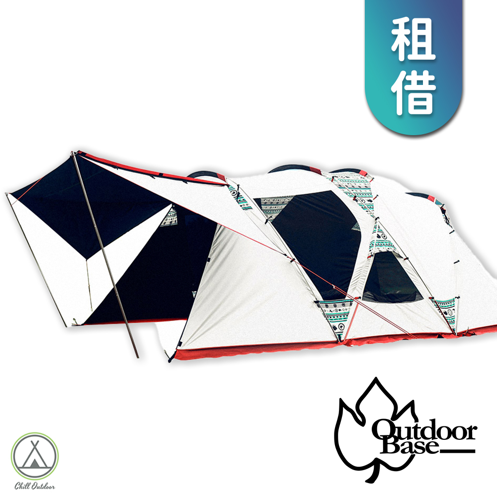 【租借】Outdoor Base 彩繪天空家庭帳  (新莊店限定)
