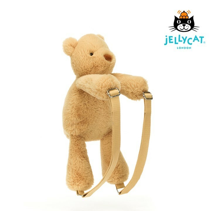 【樂森藥局】英國 Jellycat Smudge Bear 史瑪吉小熊背包