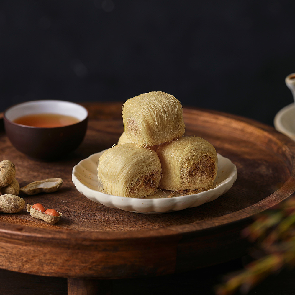 焦糖海鹽花生法式龍鬚糖｜花生龍涎