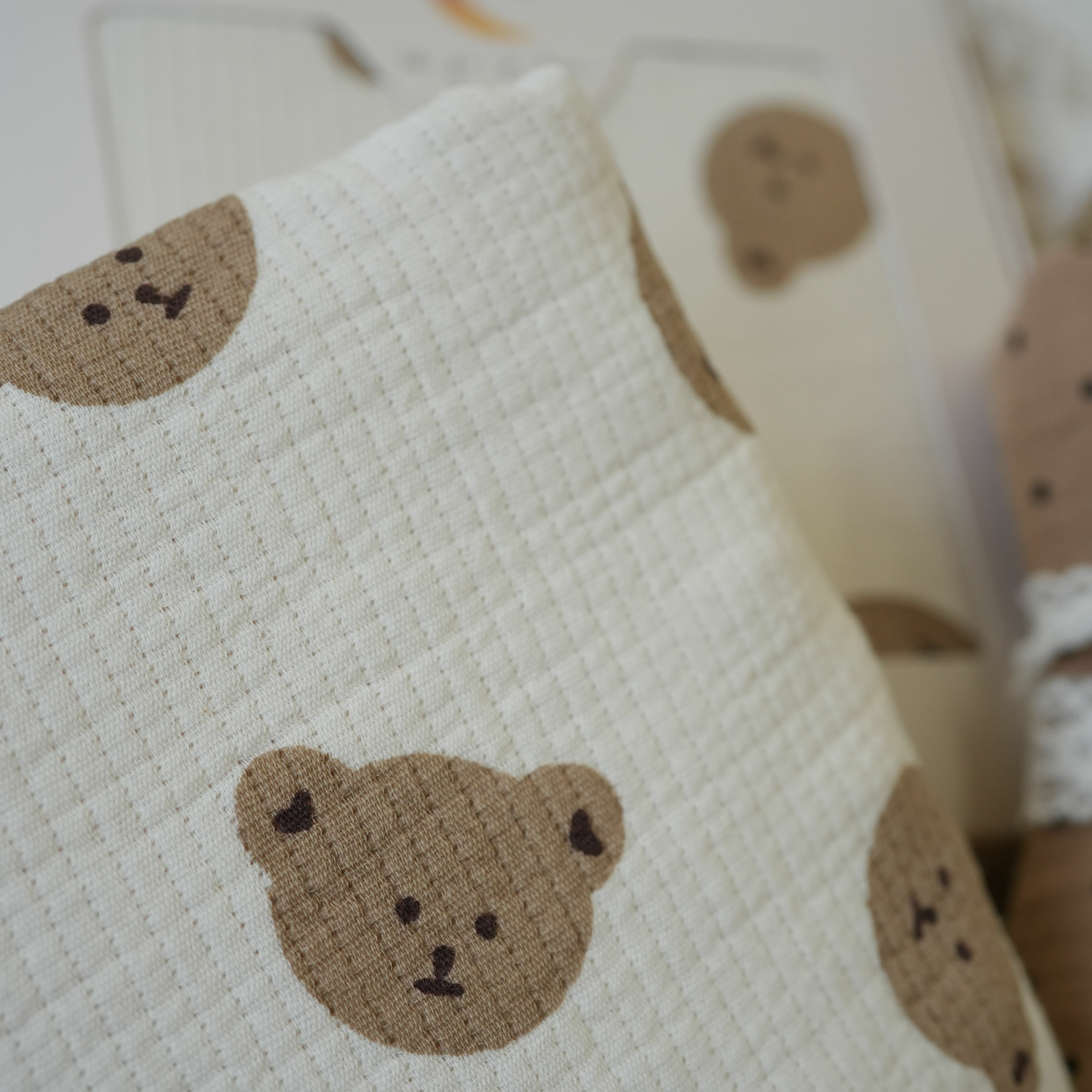 Hi Y.P store-嬰兒車蓋毯-卡其熊熊