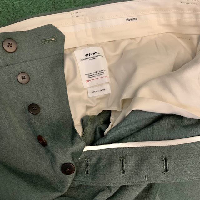 VISVIM 2024 A/W RUSSO PANTS - GREEN IN STOCK NOW (現貨發售中)