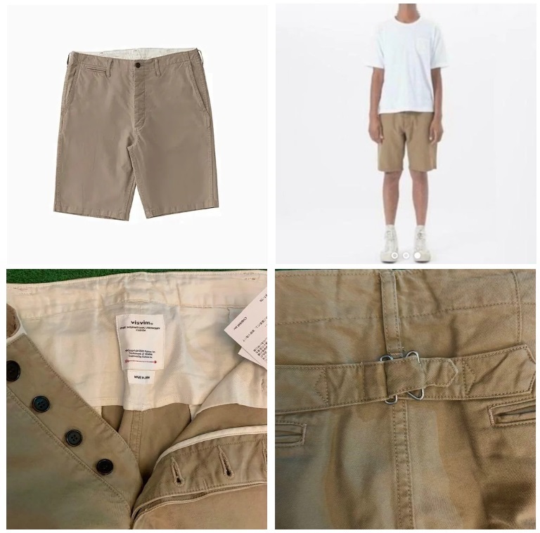 VISVIM CHINO SHORTS - BEIGE SIZE 3 PRE ORDER ITEM (預訂中)