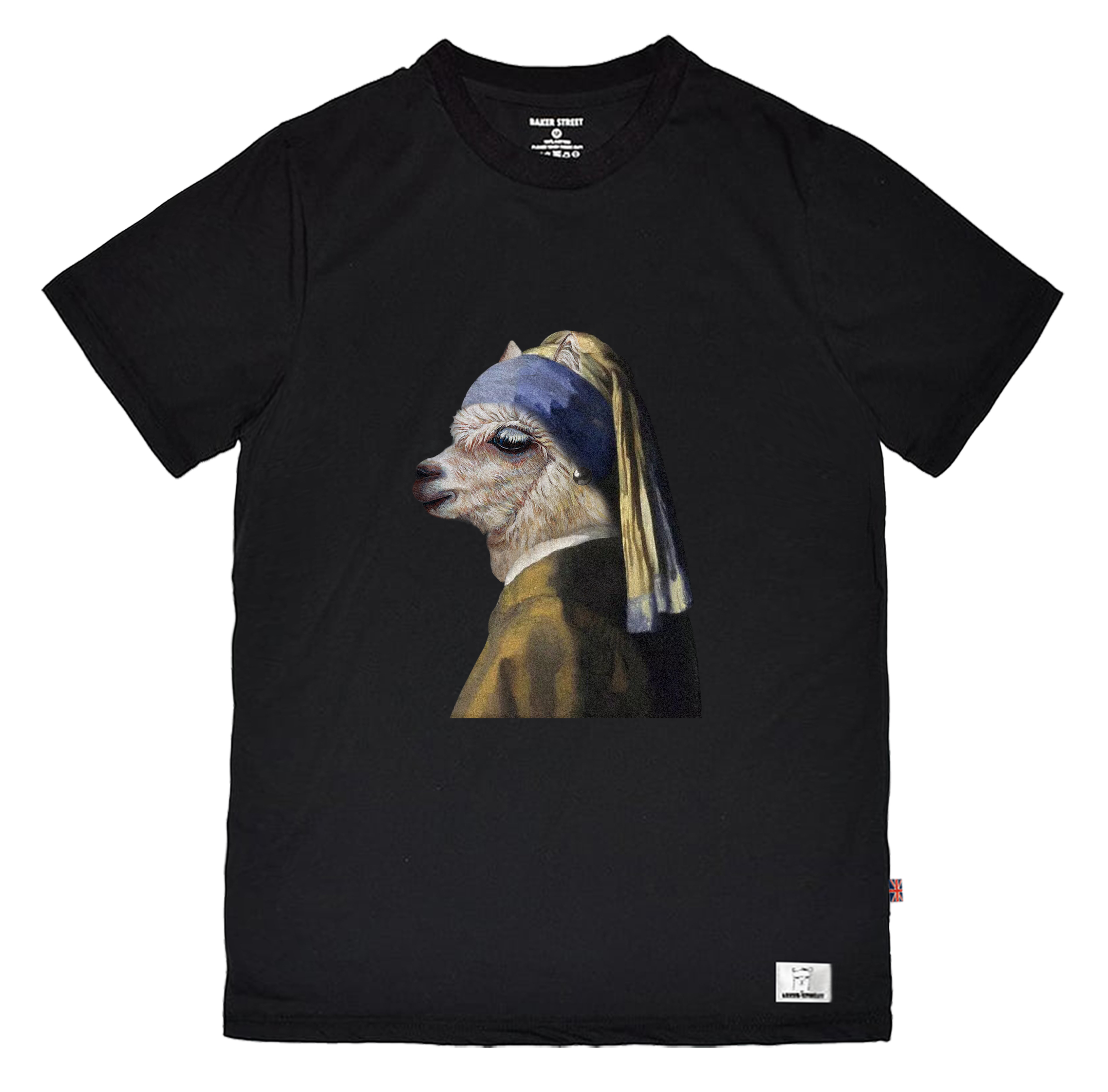 Het meisje met de parel 珍珠少女駝 童裝短T