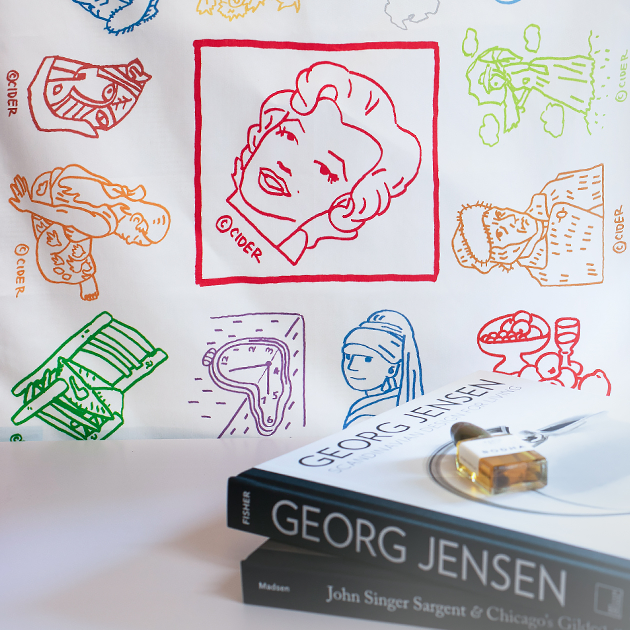 Kaseki Saida 手巾 ＿向名畫致敬