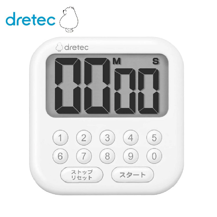 多利科 - Shabon10 大螢幕計時器【T-616WT】(白色)