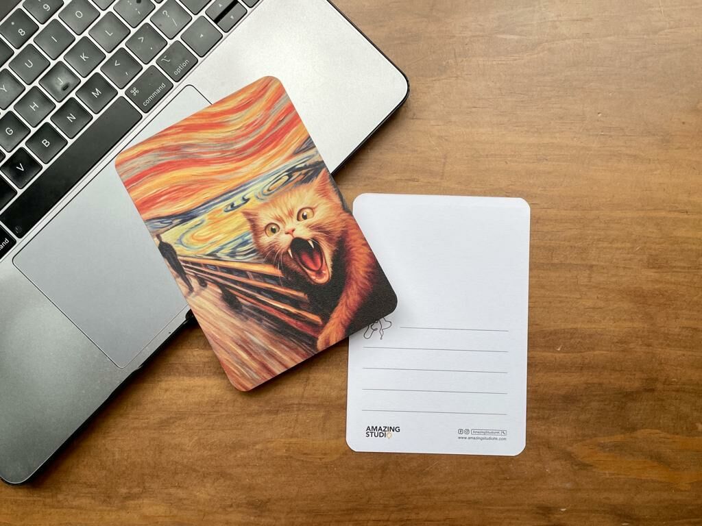 【貓狗名畫廊 03 】 明信片丨Amazing Studio
