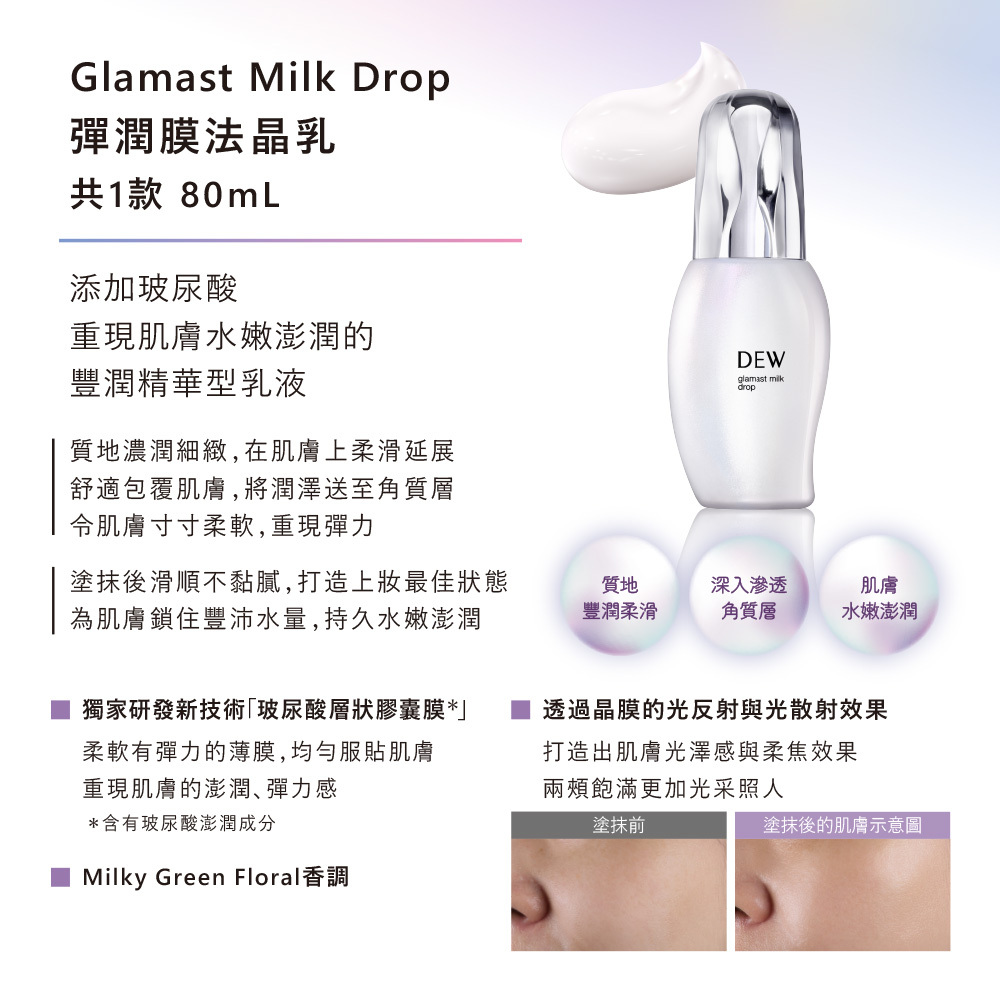 Kanebo DEW glamast milk drop 80ml-United States-Japan Online