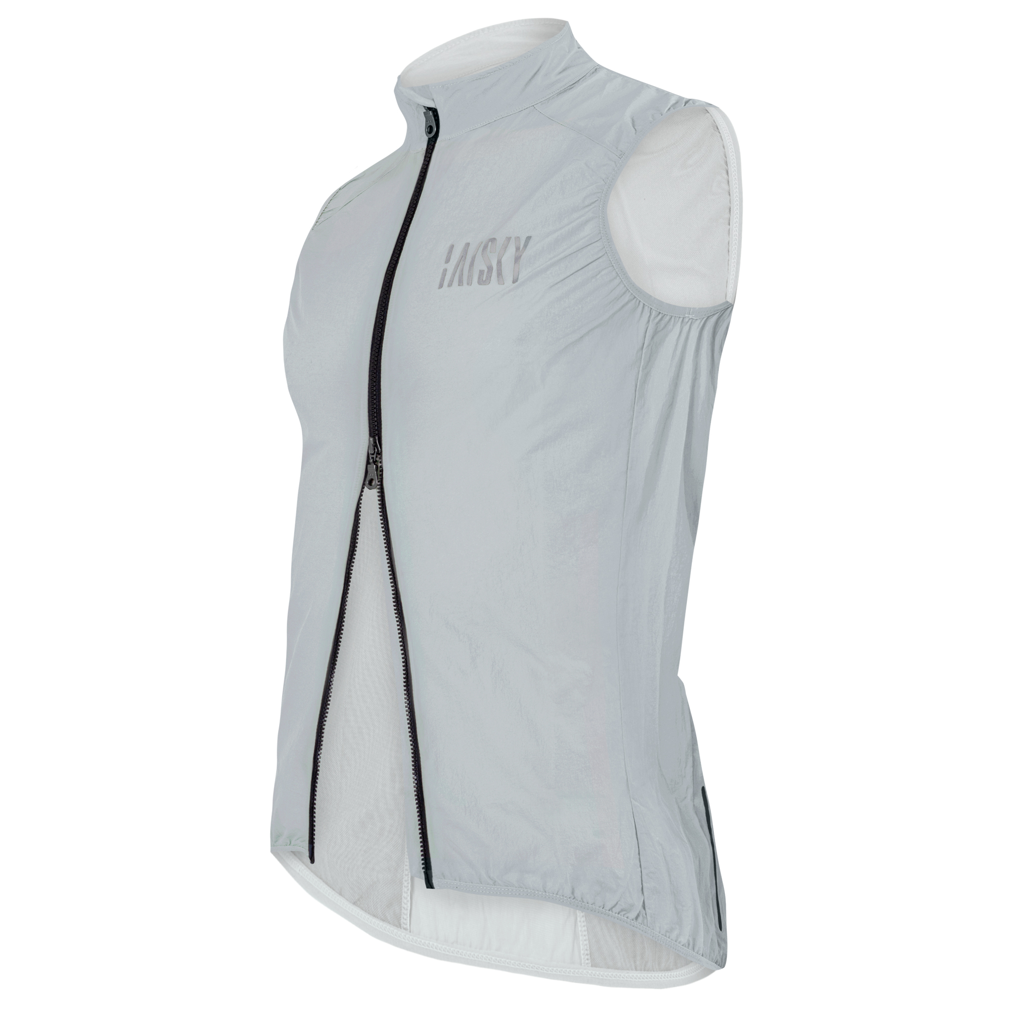 雙拉鍊防風背心 BK EVO 淺灰