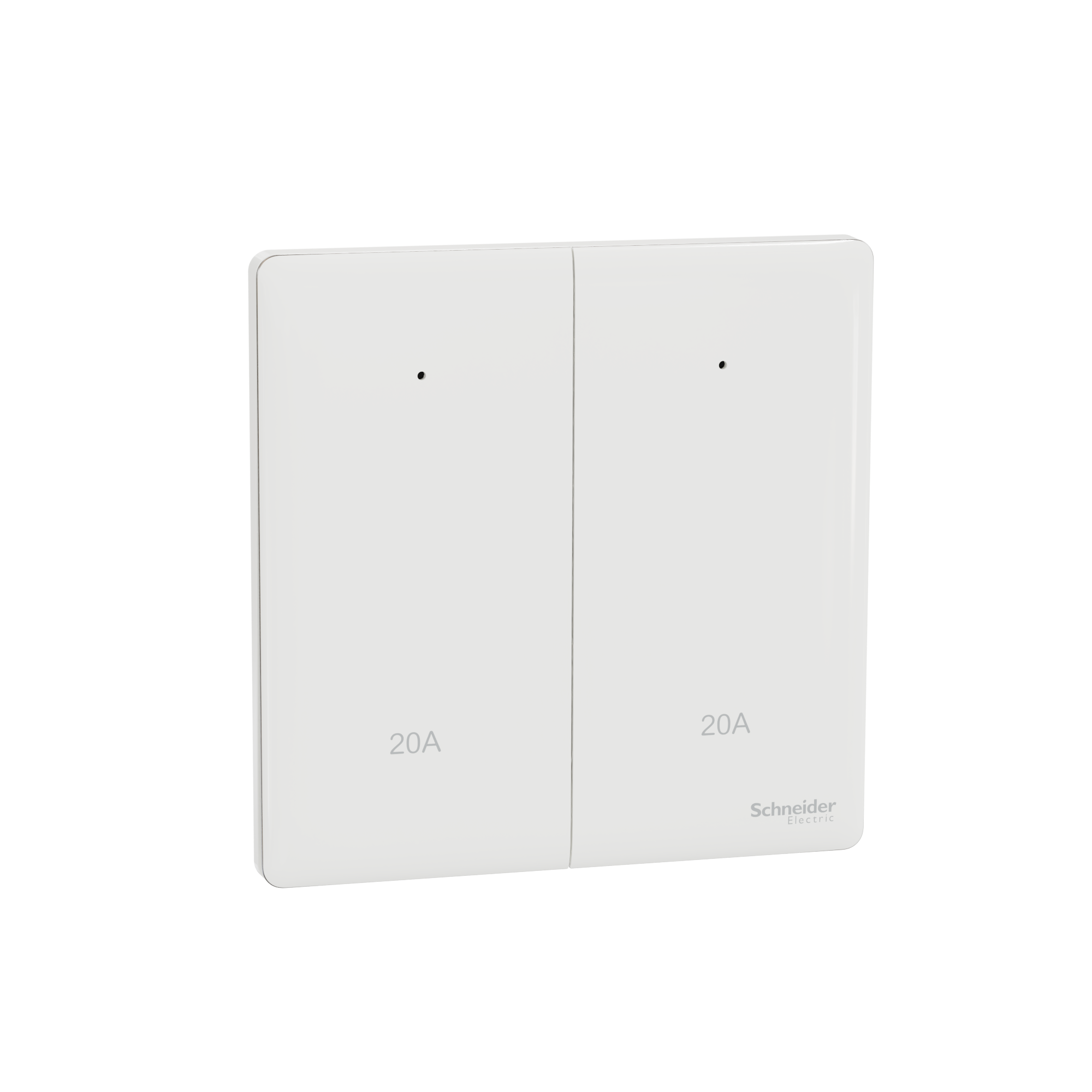 UNICA X 20A 兩位雙極開關掣連LED指示燈