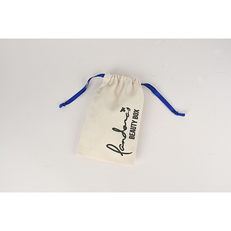 品牌束口袋(米白)