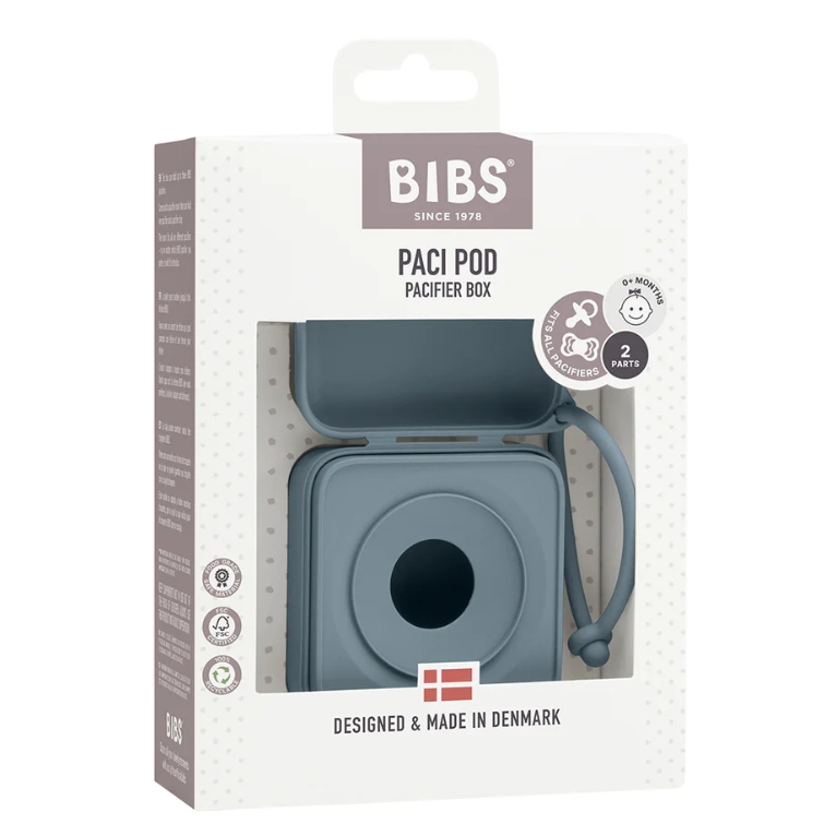 【樂森藥局】丹麥BIBS BIBSXLIBERTY經典印花禮盒組《Liberty De Lux 圓形矽膠奶嘴+奶嘴盒》