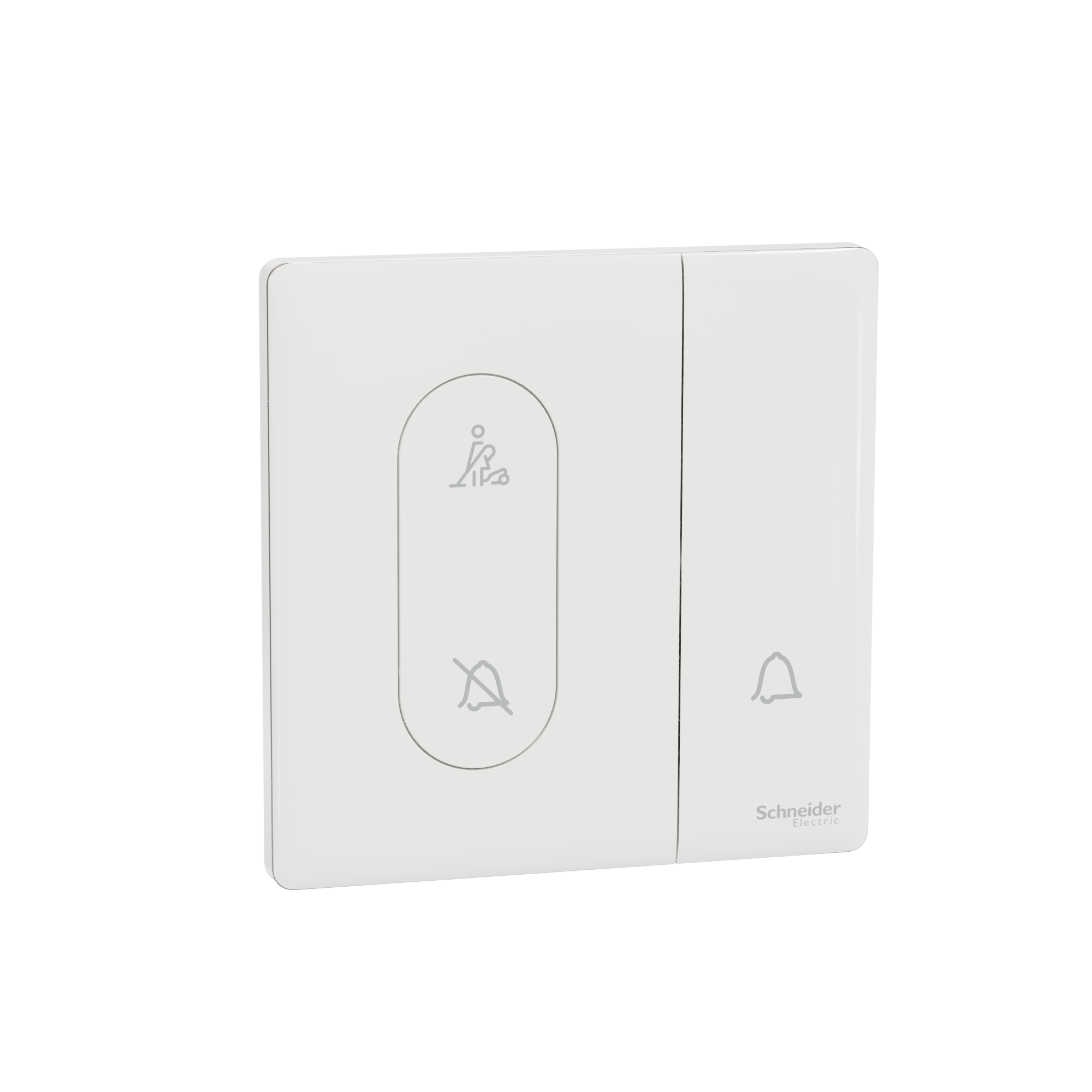 UNICA X 10A 單位門鐘按手掣連「請勿打擾」及「請即清理」  發光顯示圖像