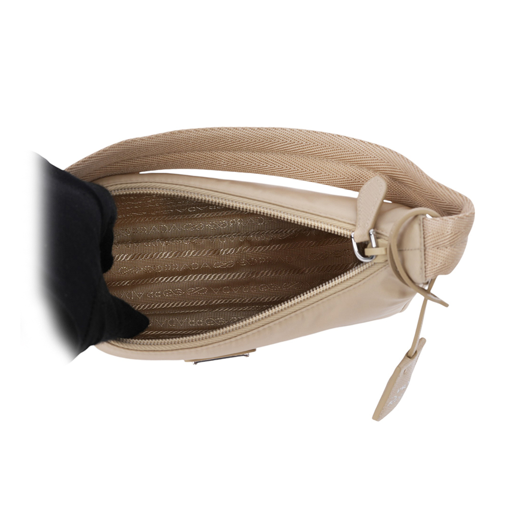 【PRADA】Re-Edition 2000 三角牌再生尼龍迷你手提包(沙漠棕)1NE515 RDH0 F0F24