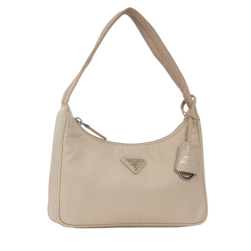 【PRADA】Re-Edition 2000 三角牌再生尼龍迷你手提包(沙漠棕)1NE515 RDH0 F0F24