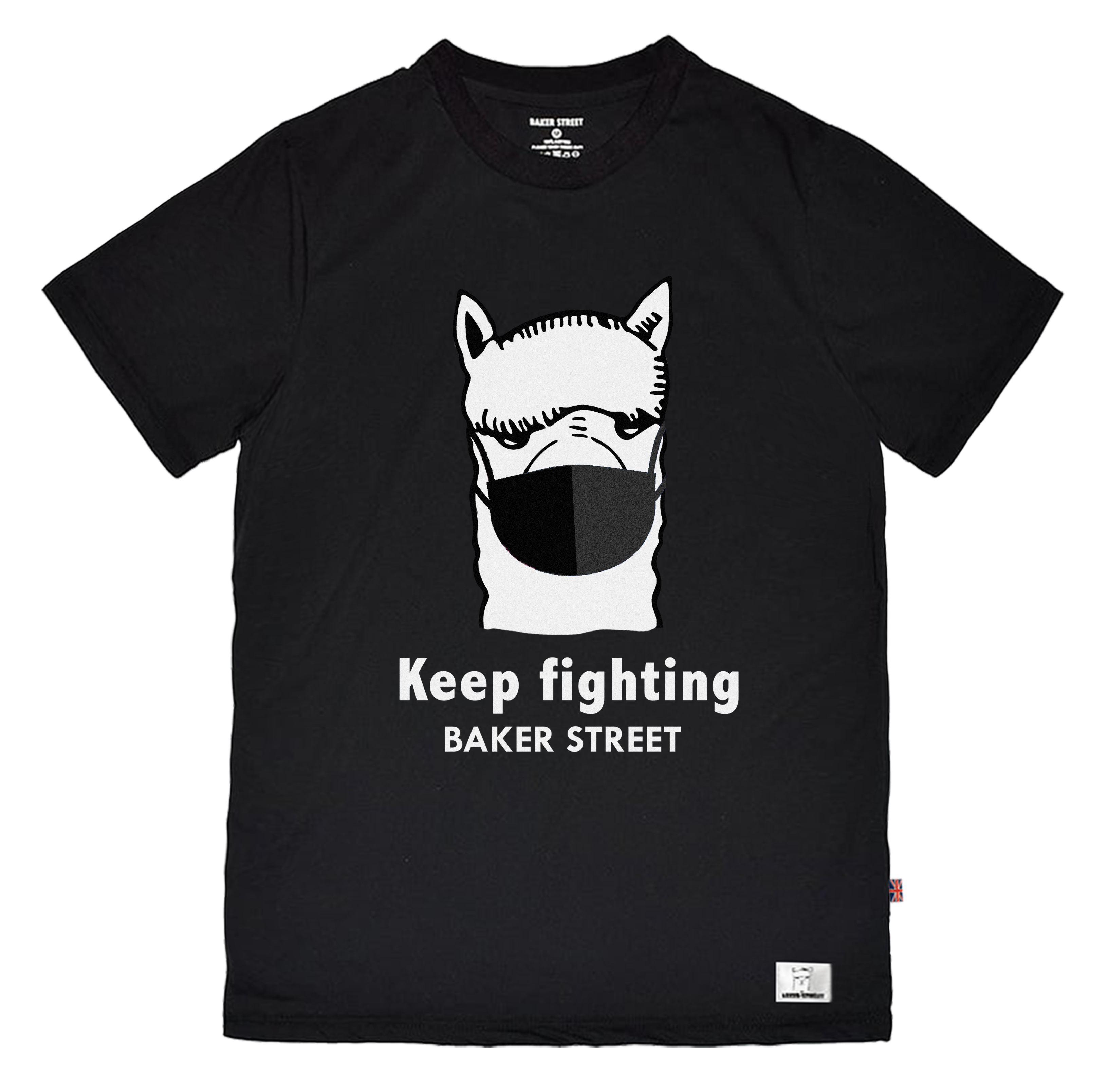 Alpaca Wear Black Mask 童裝短袖T恤 《對抗疫情!支援前線醫護人員》  🇬🇧 英國 羊駝 品牌 BAKER STREET 貝克街